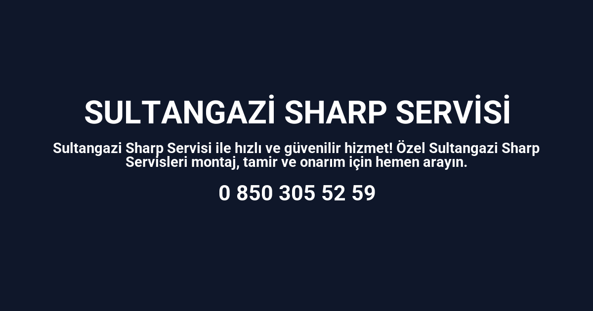 Sultangazi Sharp Servisi